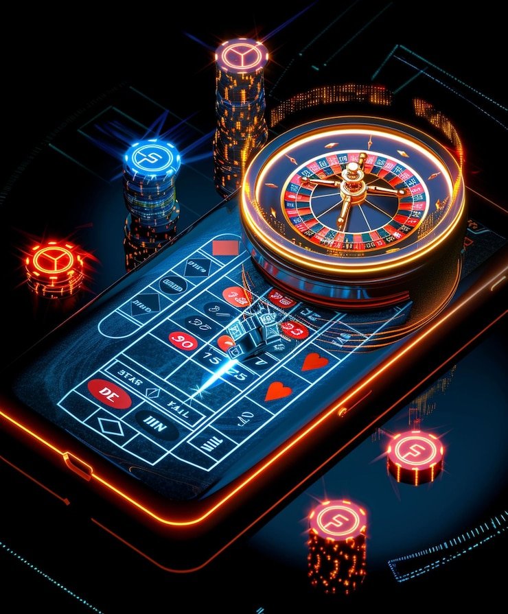 Roda roulette berputar dalam permainan kasino langsung di platform live casino buncistoto